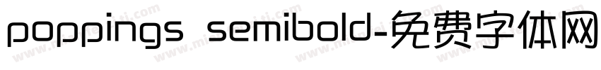 poppings semibold字体转换